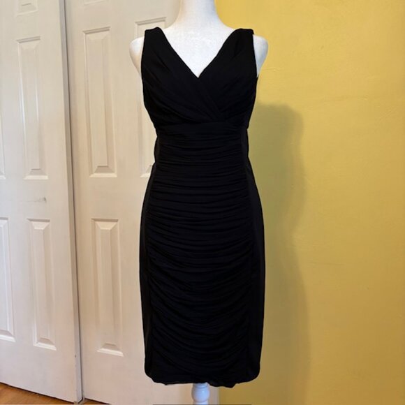 White House Black Market Black Midi Dress - Picture 2 of 10